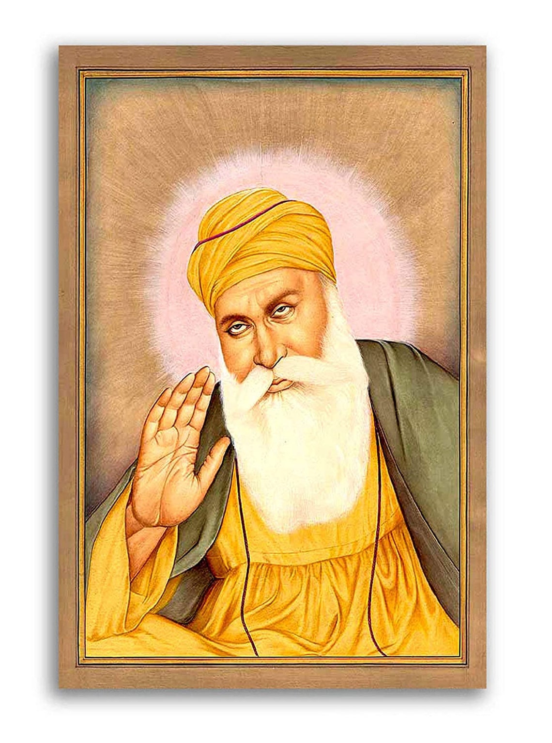 Guru Nanak Dev Ji Canvas Wall Painting Acrylic Art - Etsy UK