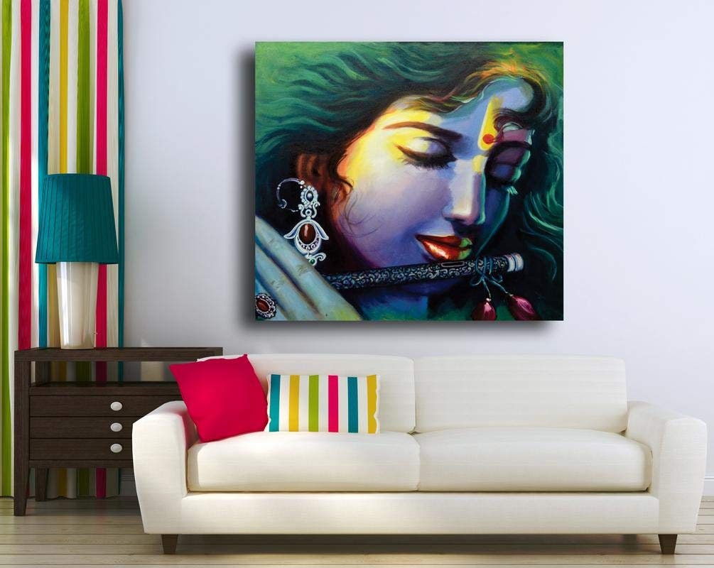 Placing Krishna Photo In Living Room