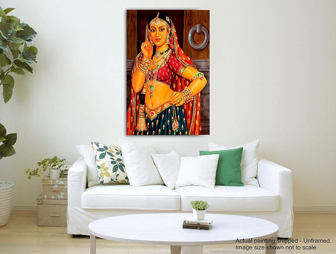 The Royal Rajasthan Wall Painting / Unique & Vintage Wall Etsy