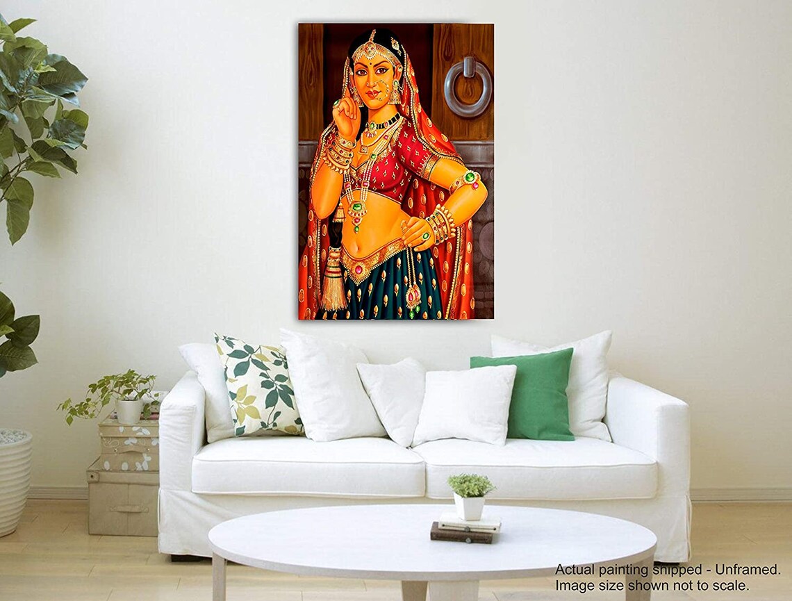 The Royal Rajasthan Wall Painting / Unique & Vintage Wall Etsy