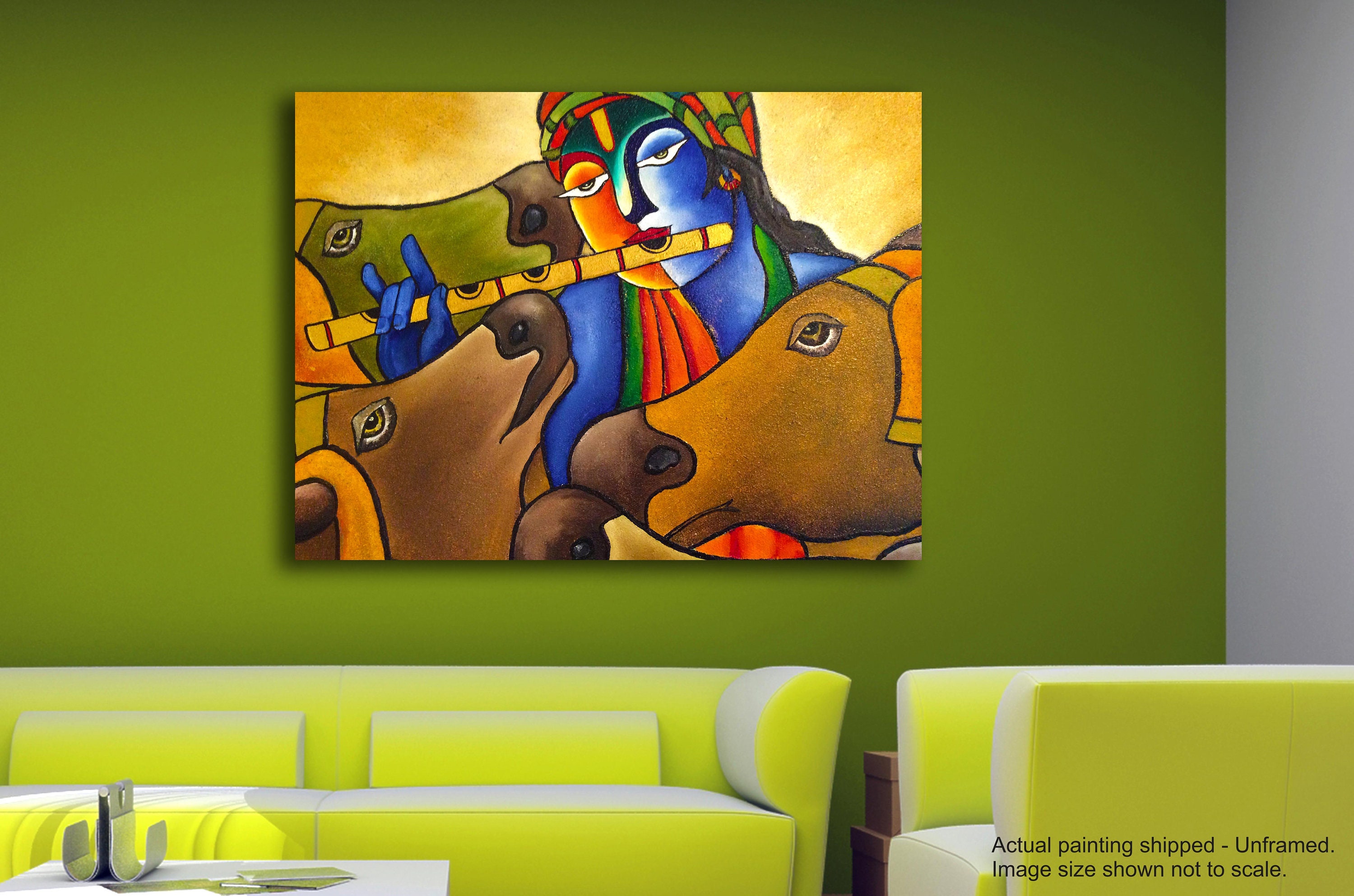 Religious Canvas Roll Shri Krishna And Radha Art Radha Krishna