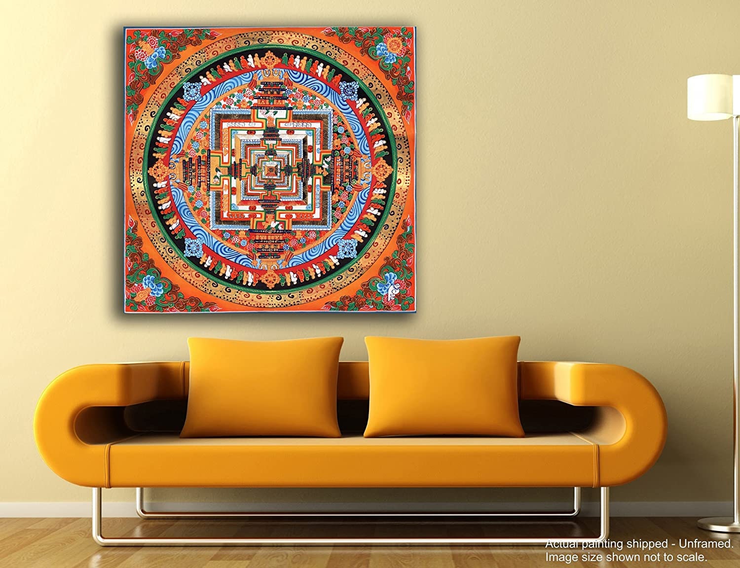Colourful Mandala Wall Art Mandala Canvas Paintings Etsy UK