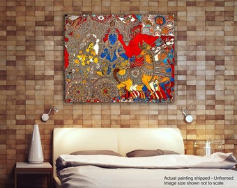 Kalamkari Mahabharat Geeta Updesh Shri Krishna and Arjun - Etsy Singapore Kalamkari Mahabharat Geeta Updesh Shri Krishna and Arjun - Etsy Singapore