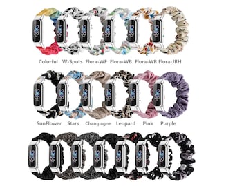 Custom Fitbit Luxe, Fitbit Inspire 3/2/HR Elastic Bands, Fabric Woven Strap Replacement Breathable Accessories Wristband Sport Bracelet Band