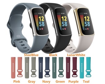 Fitbit Charge 3 Gr L 6x Folie Ersatz Silikon Armband Sport Band Fitness Tracker Fitbit Charge 3 Gr L 6x Folie Ersatz Silikon Armband Sport Band Fitness Tracker