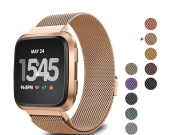 ladies rose gold fitbit