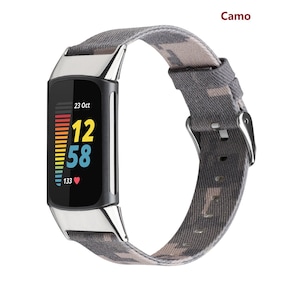 Fitbit Charge 6/5/4/3/2 Canvas Bands, Cusotm SE Breathable Wristband Fabric Woven Replacement Accessories Strap for Women Men