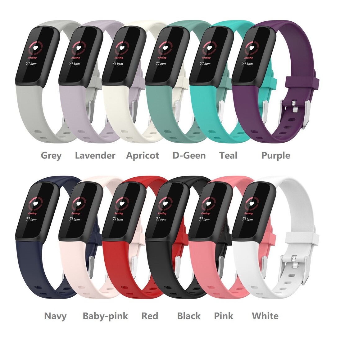 Fitbit Luxe band Silicon Replacement Sport Bands Small Large Etsy