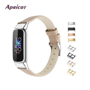 Customized Fitbit Inspire 3/2/1/HR Leather Band, Fitbit Luxe, Replacement Bands, Adjustable Genuine Leather Wristband Strap