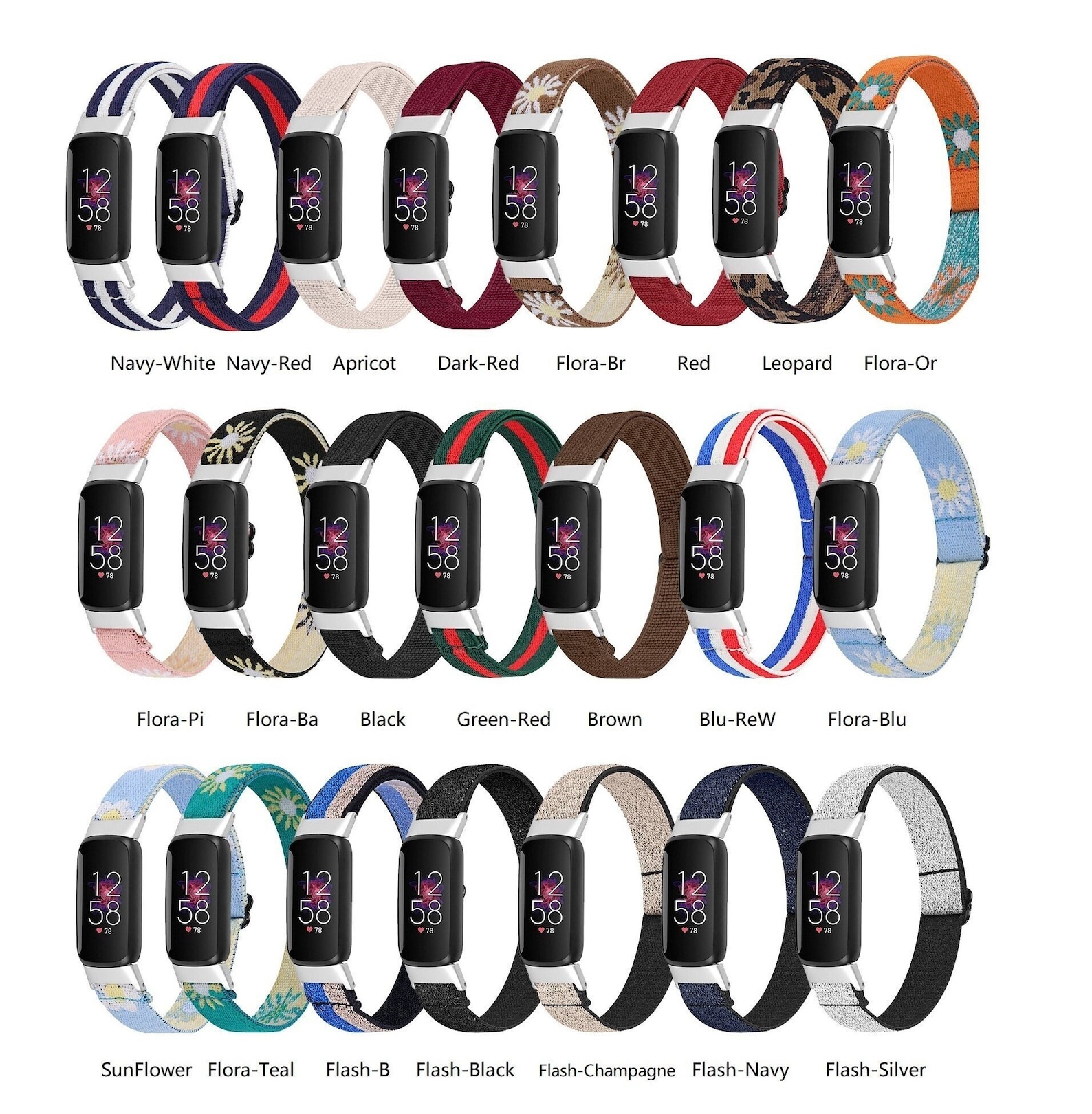 Elastic Band for Fitbit Luxe Breathable Replacement Etsy