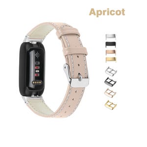 Correas de cuero para Fitbit Inspire3/2/1/HR/Fitbit Luxe, correa de repuesto para pulsera, diseño aerodinámico, correa de cuero con estampado floral