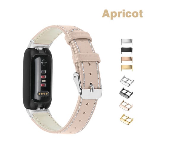 Custom Leather Bands for Fitbit Inspire3/2/1/HR/Fitbit Luxe, Replacement Wristband Strap Streamline Design Floral Printed Leather Watch Band