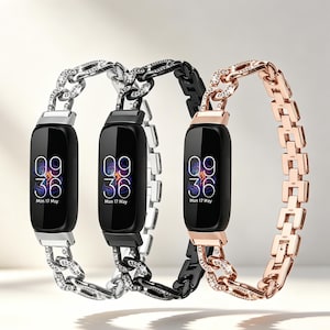 Maßgefertigte Armbänder für Fitbit Luxe und Fitbit Inspire 3/2/1/HR – Schmuckersatzteile aus Edelstahl – Lünettenzubehör