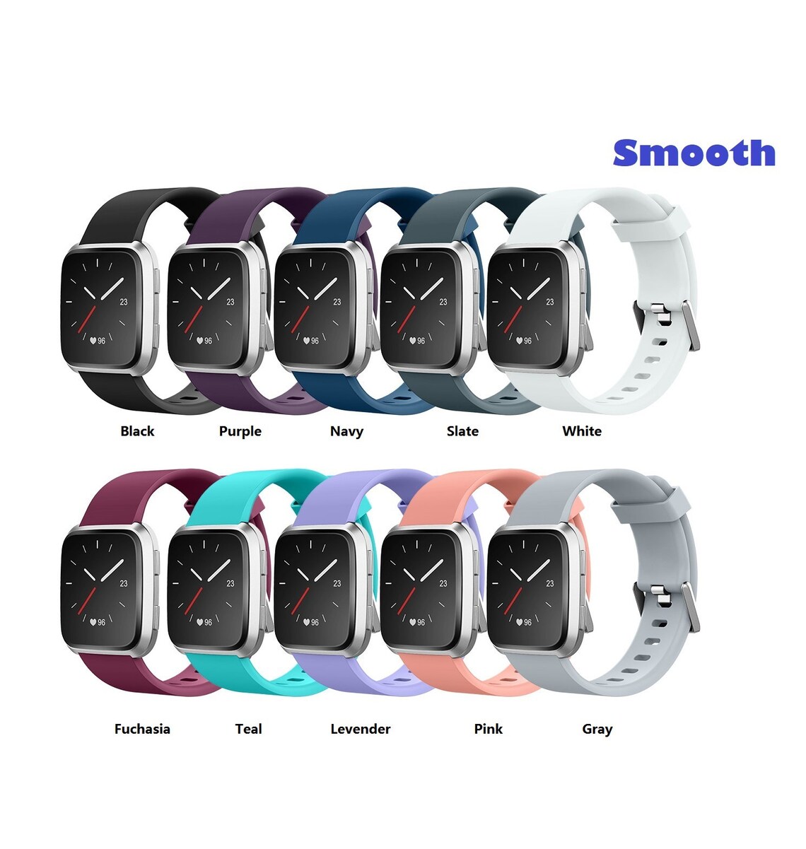 Fitbit Versa & Versa 2 n Versa Lite Bands Smooth and Airhole | Etsy