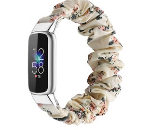 Fitbit Luxe, Fitbit Inspire 3/2/HR Elastic Bands, Custom Fabric Woven Strap Replacement Breathable Accessories Wristband Sport Bracelet Band