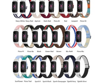 For Fitbit Luxe, Fitbit Inspire 3/2/1/HR Custom Elastic Band Breathable Replacement Accessories Strap Custom Wristband