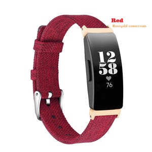 Custom Fitbit Luxe, Fitbit Inspire 3/2/1/HR Band, Replacement Ace 2 Canvas Breathable Wristband Fabric Woven Replacement Accessories Strap
