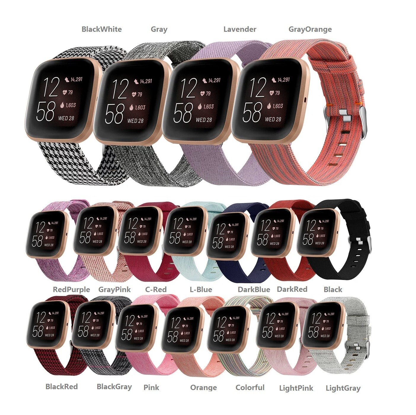 Cinturino Magnetico In Metallo Per Fitbit Versa / Versa 2 / Versa Lite / SE: Regolabile, Nero, Taglia Grande