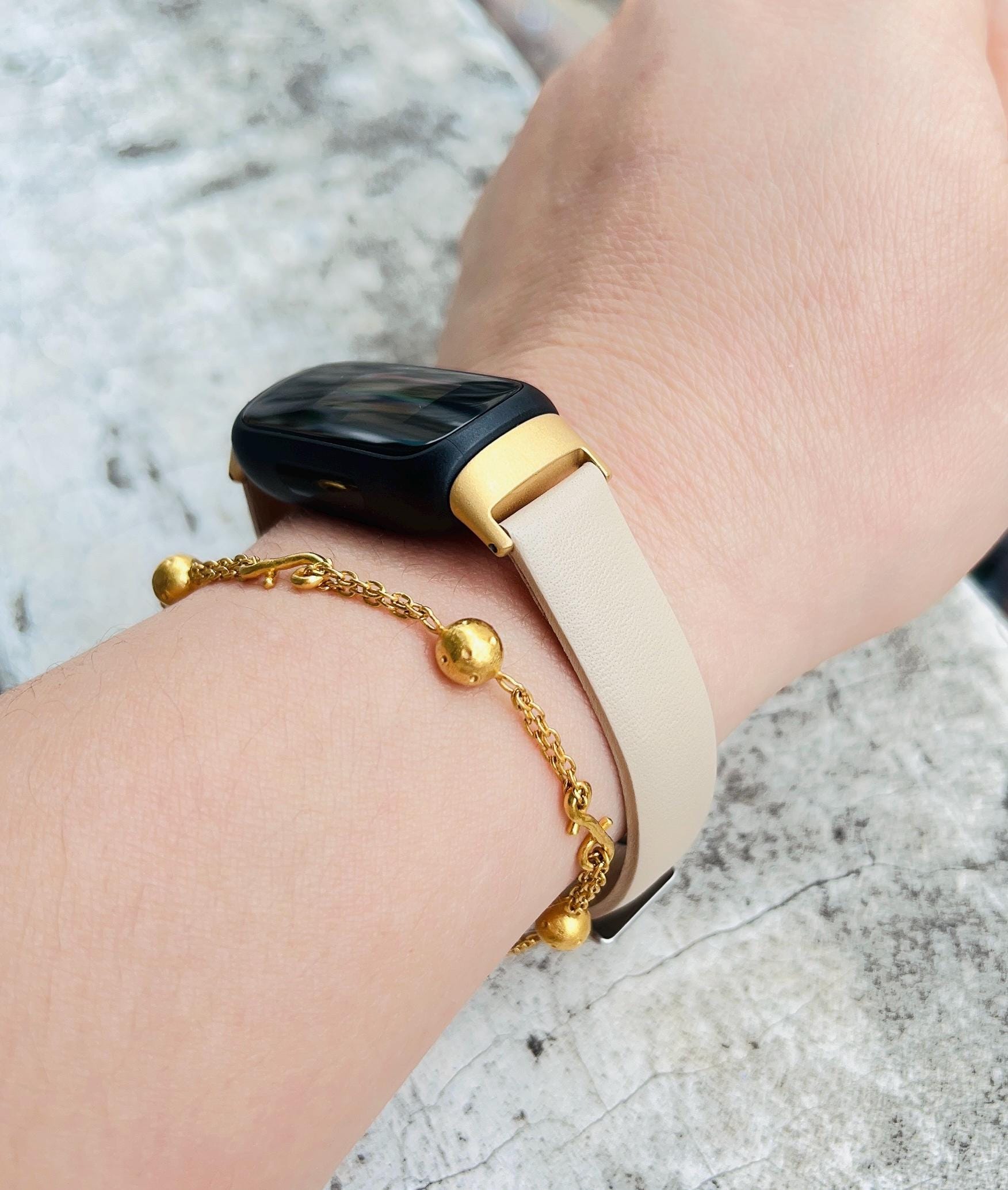 Cinturino In Pelle Italiana Per Fitbit Inspire 3: Cinturino Sottile