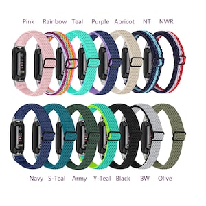 以下が含まれることがあります： フィットネストラッカー用のカラフルな織り腕時計バンド12本セット。バンドはピンク、レインボー、ティール、パープル、アプリコット、ネイビー、ティール、アーミーグリーン、ティール、ブラック、グレー、オリーブなど、さまざまな色があります。