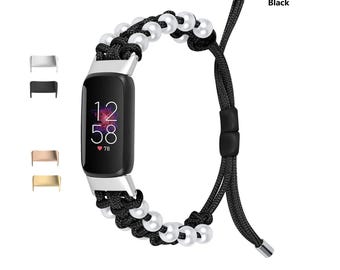Custom Fitbit Luxe,Fitbit Inspire 3/2/1/HR Band Adjustable Breathable Replacement Accessories Strap Wristband for Women Men