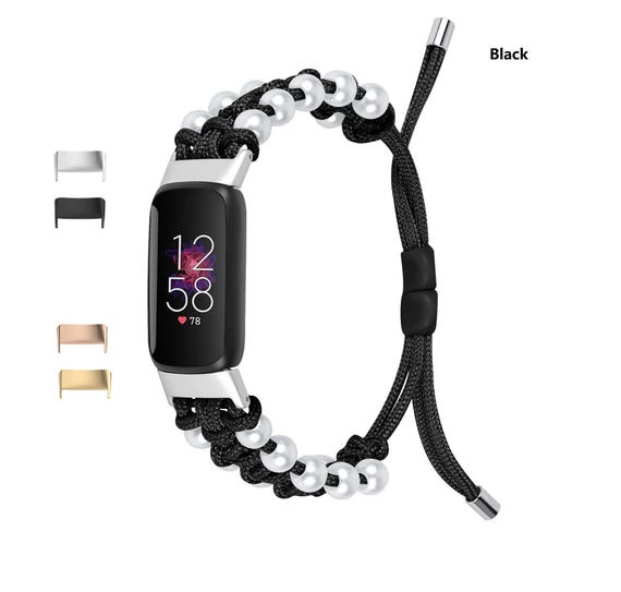 Oumida 2 Stuks Armband Voor Fitbit Inspire 3 – Elastisch Nylon – Ademend – Verstelbaar 140-230 Mm – Voor Dames & Heren