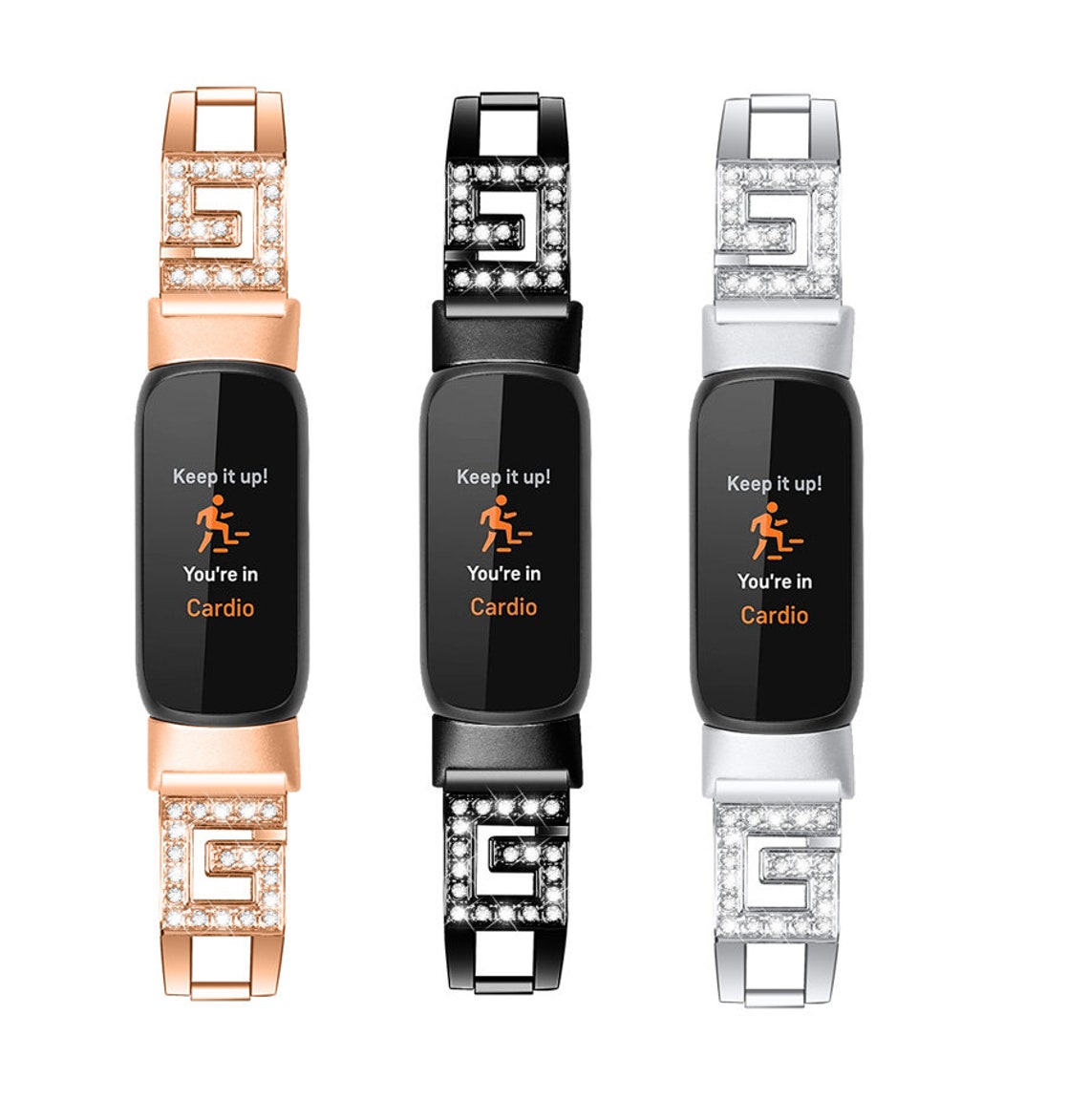 Band for Fitbit Luxe Stainless Steel Jewelry Bracelet Etsy