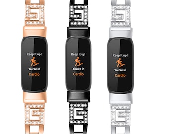 Cinturini di ricambio in acciaio inossidabile per Fitbit Luxe, Fitbit Inspire 3/2/1/HR, lunetta di ricambio, cinturino per orologio