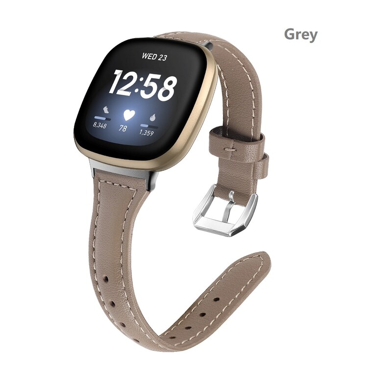 Fitbit Versa 3 and Fitbit Sense Leather Bands Wristband Etsy