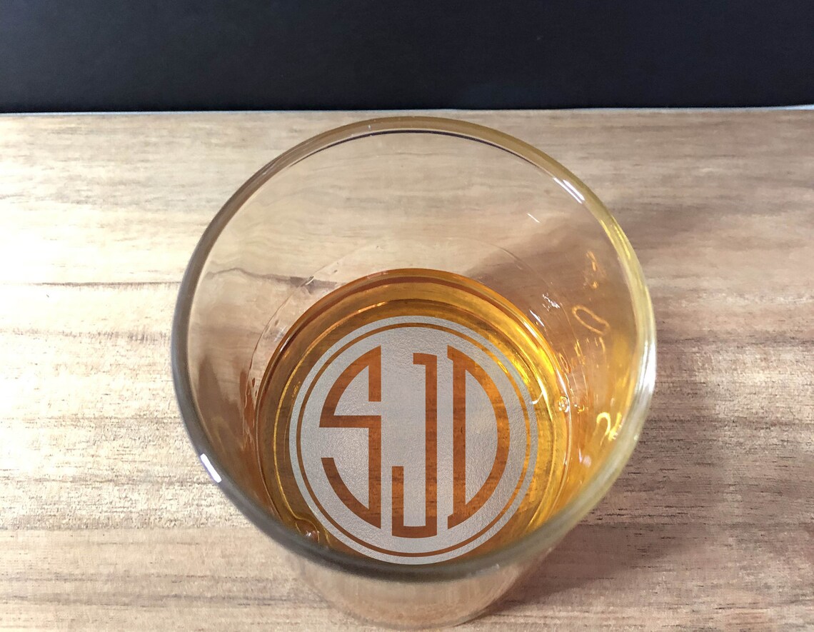 etsy whiskey glass personalized