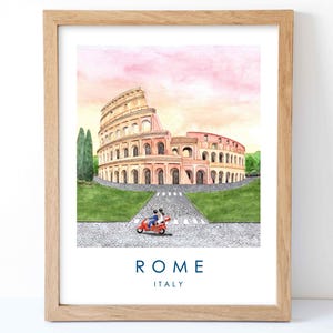 Rome Art Print, Rome Poster, Italy Wall Art, Travel Art, Travel Gift, Travel Wall Decor, Europe Art Print, Travel Print
