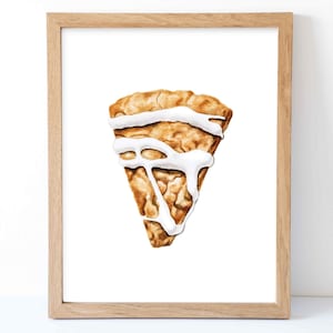 Watercolor Scone Print, Scone Wall Decor, Food Art, Food Illustration, Kitchen Wall Decor