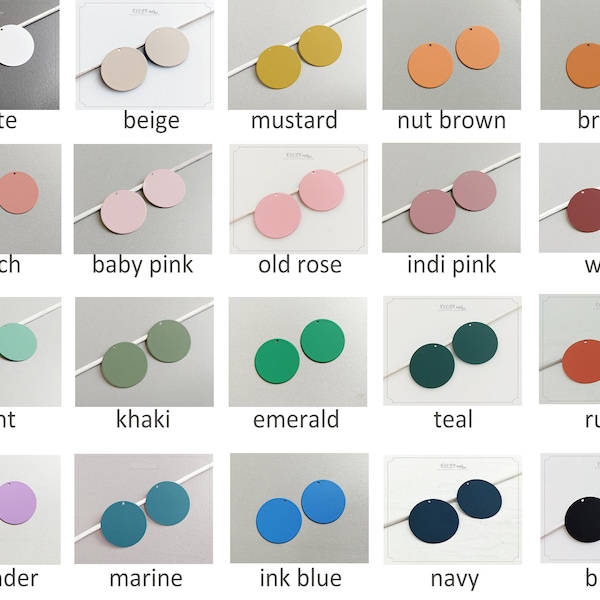 20% wholesale 100pcs, , 25mm Disc, matte rubber coated, round charm supply for earring, making jewelry finding, ER0008