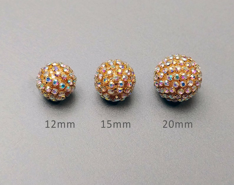 12mm Rhinestone ball supply White EH0053 2 PCS diy jewelry Jewelry \u0026 Beauty  Craft Supplies \u0026 Tools hitechic.ir