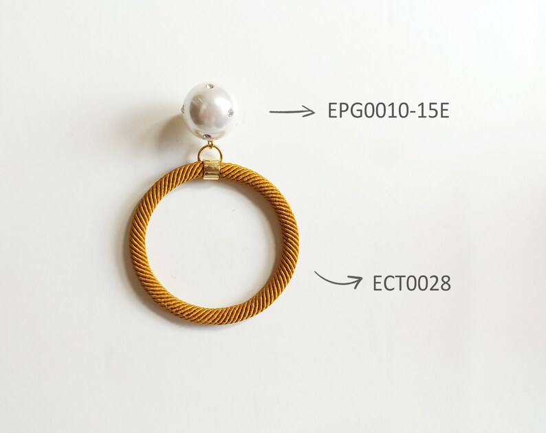 2 Pcs Navy 40mm Rope Hoop Earring Cord Woven Pendant Etsy