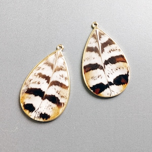 27x40mm Reeves Venery, natural Pheasant Tail Feather teardrop for making earrings, necklace pendant, fashion jewelry, ECT0114