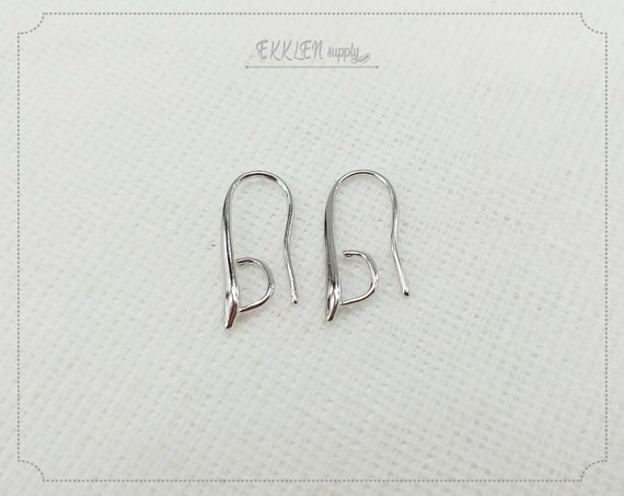 2 PCS 20 x 8 mm gold plated over brass EBF0044 - G supply for girls earring Big French Hook Earwire