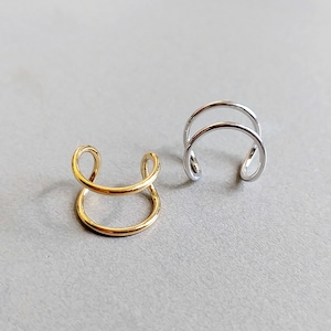 1 PC - 10mm Gold plated Brass, Cartilage Ear Cuff, dainty ear cuff, minimal ear cuff [ ST0006 ]