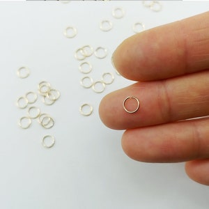 10g - Thin 6mm, 23 Gauge (0.6mm), 16K gold plated open jump rings , making jewelry link supply [ EBF0026-G 06x5 ]