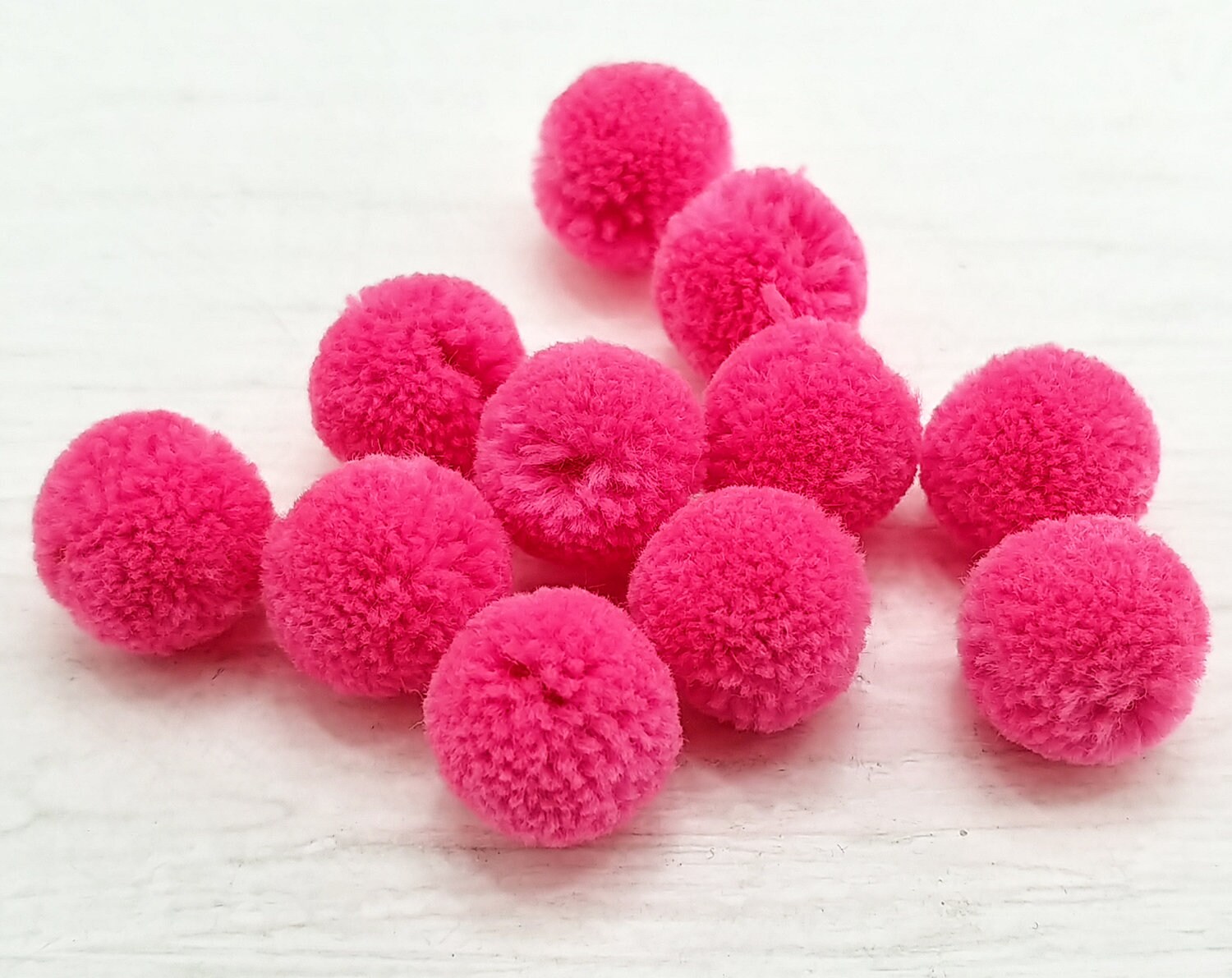 4 PCS No Rnig Neon Pink 15mm Cotton Ball various color Etsy