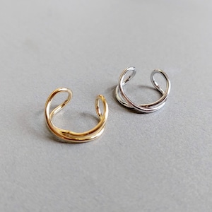 1 PC - 12mm Gold plated Brass, Cartilage Ear Cuff, dainty ear cuff, minimal ear cuff [ ST0004 ]