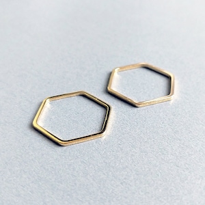 2 PCS EM0040-MG Twisted Hoop ring connector supply for girl tassel earrings necklace pendant bracelet charm 16.5 mm matte gold plated