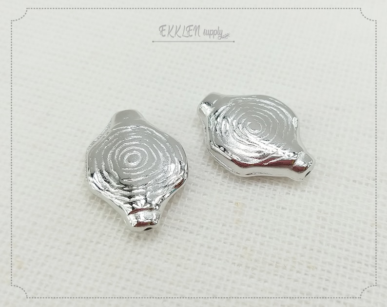 24 x 18 mm silver plated annual ring Connectors making supply girl earrings necklace charm EM0188-24 - S 2 PCS