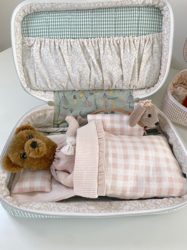 Suitcase Inside Pattern Quilted Pouch Pattern (PDF) - Etsy