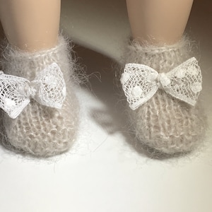Slippers Knitting Pattern for 35cm dolls - PDF