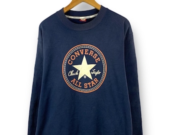 Rares !!! Sweat-shirt Converse All Star Chuck Taylor à gros logo
