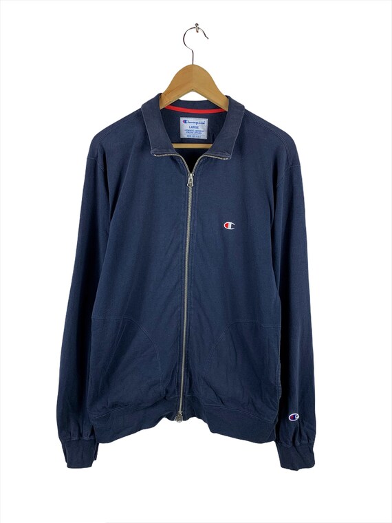 Rare!!! Champion Small Logo Zipper Jacket