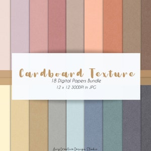 Minimalista scandinavo neutro cartone carta digitale pack / Scandi Design / Texture Paper / Card Design / Uso commerciale