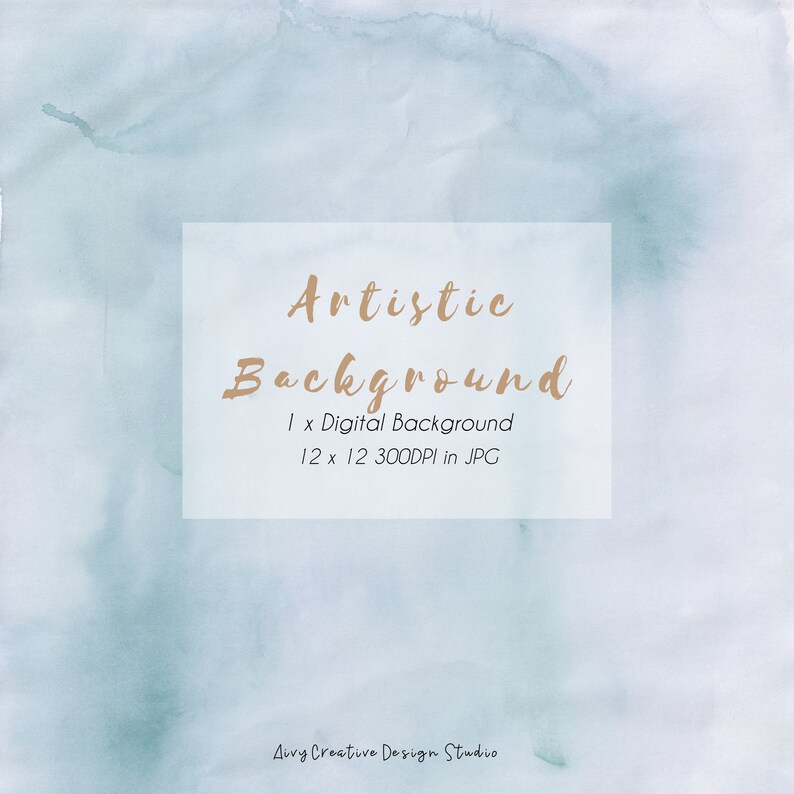 Handpainted Grey Sky Watercolor Artistic Digital Background Etsy
