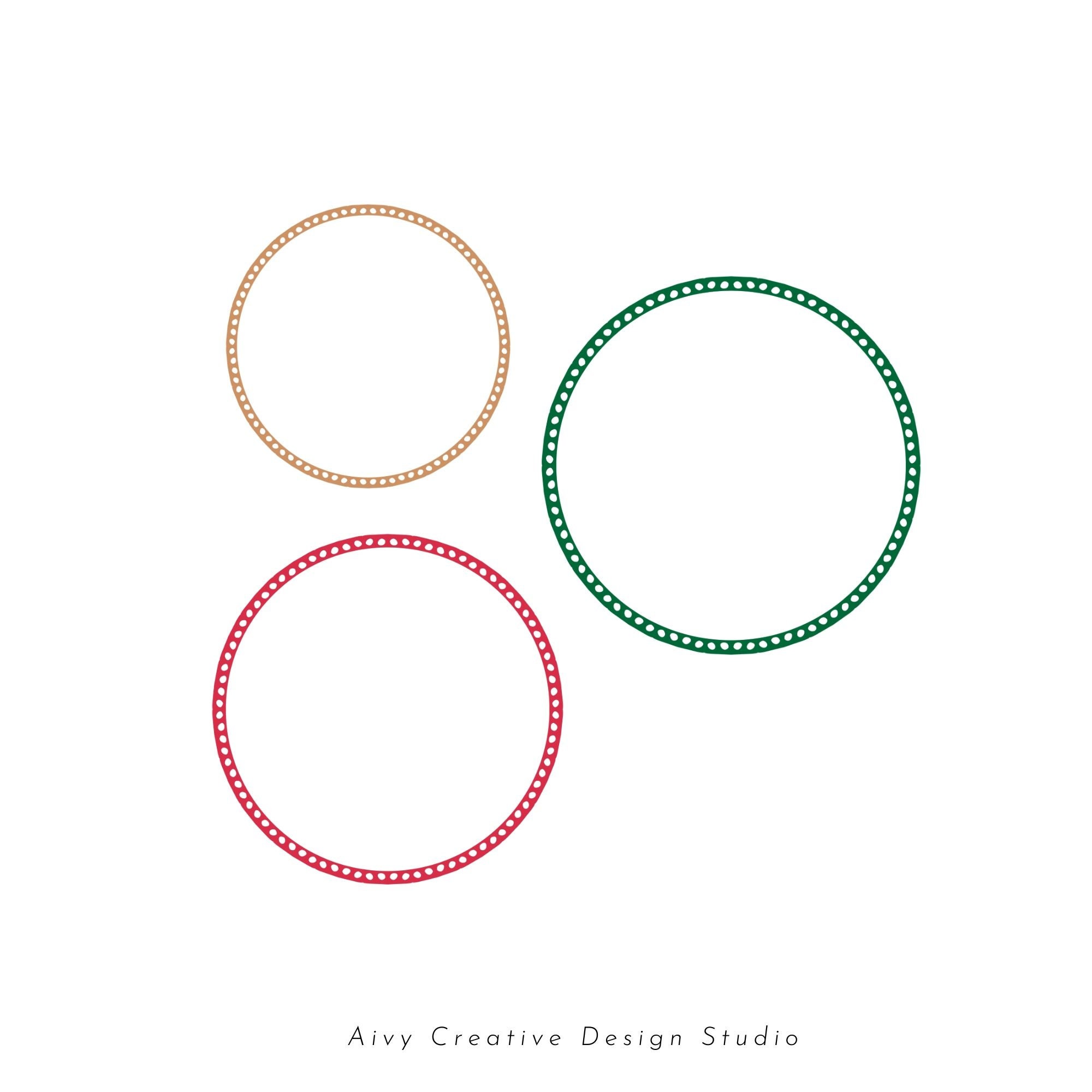 Christmas Frames Clip Art Set Transparent PNG Files | Etsy